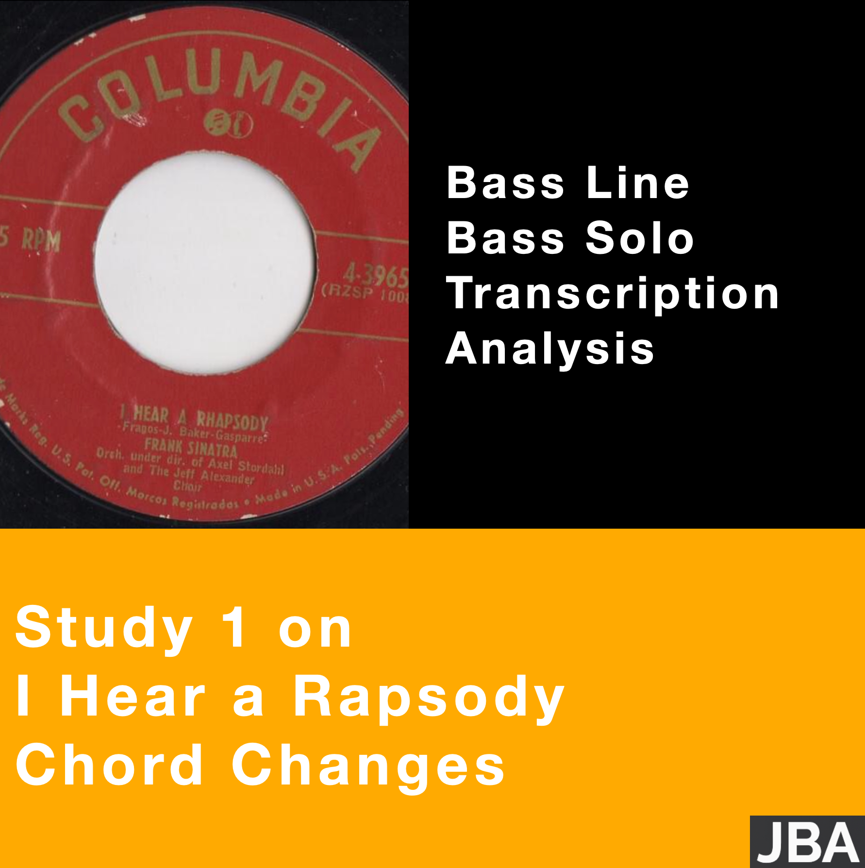 Study 1 on I Hear a Rapsody chord changes (WITH LESSON INCLUDED)